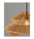 Nua 50cm 2 Level Wire Frame Pendant Ceiling Light Natural Sandy Black E27 1x12W-7