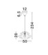 Nua 50cm 2 Level Wire Frame Pendant Ceiling Light Natural Sandy Black E27 1x12W-8