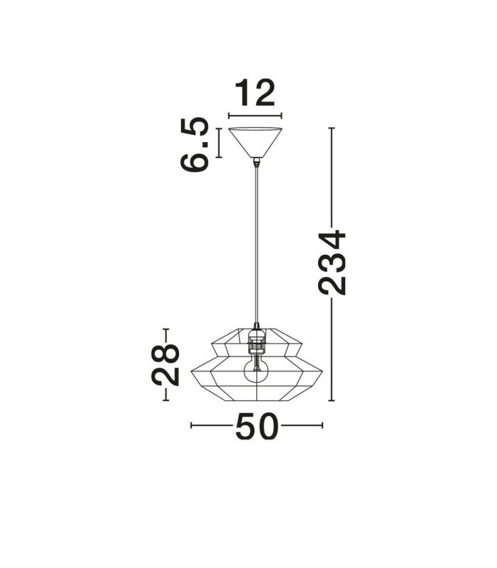 Nua 50cm 2 Level Wire Frame Pendant Ceiling Light Natural Sandy Black E27 1x12W-8
