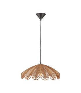 Flare Dome Pendant Ceiling Light Honey Black E27 1x12W-1
