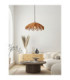 Flare Dome Pendant Ceiling Light Honey Black E27 1x12W-2