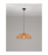 Flare Dome Pendant Ceiling Light Honey Black E27 1x12W-4