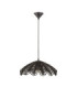 Flare Dome Pendant Ceiling Light Black E27 1x12W-1
