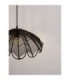 Flare Dome Pendant Ceiling Light Black E27 1x12W-5