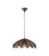 Flare Dome Pendant Ceiling Light Brown Black E27 1x12W-1