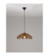 Flare Dome Pendant Ceiling Light Brown Black E27 1x12W-4