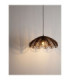 Flare Dome Pendant Ceiling Light Brown Black E27 1x12W-7
