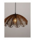 Flare Dome Pendant Ceiling Light Brown Black E27 1x12W-8