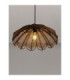 Flare Dome Pendant Ceiling Light Brown Black E27 1x12W-9