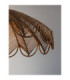Flare Dome Pendant Ceiling Light Brown Black E27 1x12W-10