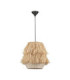 Sol Dome Pendant Ceiling Light Natural Black E27 1x12W-1