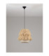 Sol Dome Pendant Ceiling Light Natural Black E27 1x12W-3