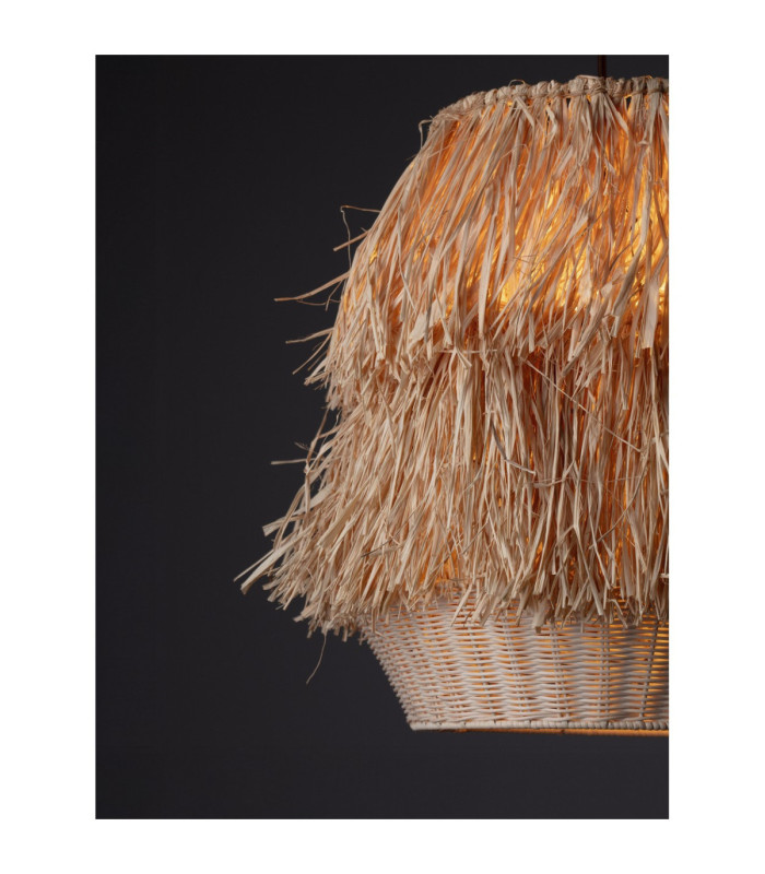Sol Dome Pendant Ceiling Light Natural Black E27 1x12W-6
