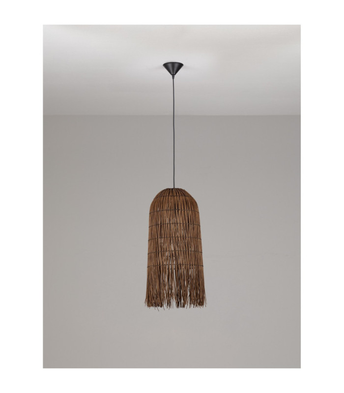 Vena Pendant Ceiling Light Brown Black E27 1x12W-3