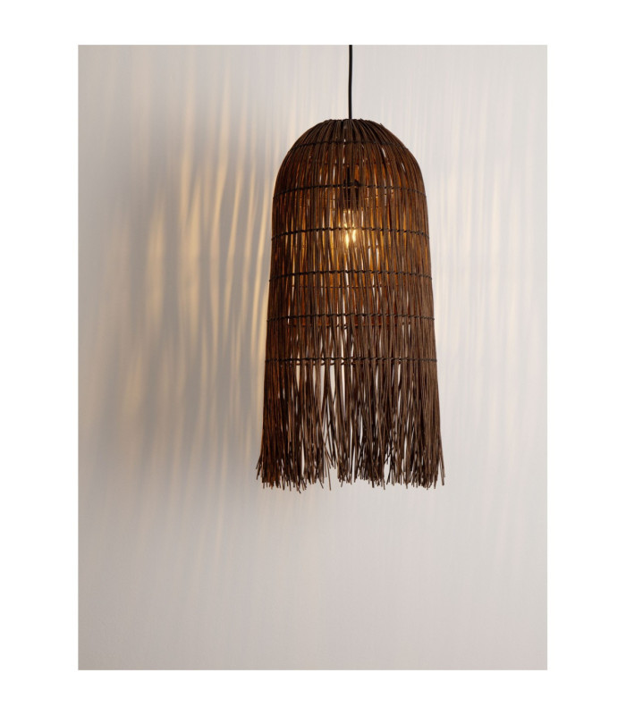 Vena Pendant Ceiling Light Brown Black E27 1x12W-5
