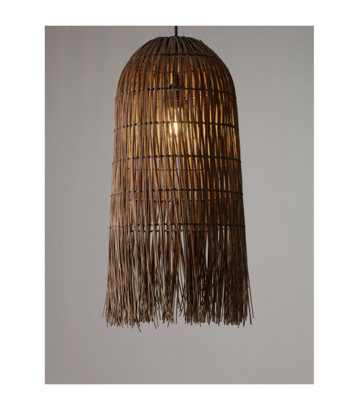 Vena Pendant Ceiling Light Brown Black E27 1x12W-7