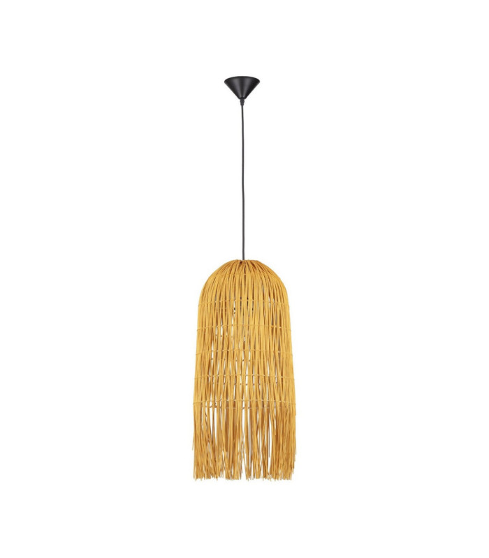 Vena Pendant Ceiling Light Thin Yellow Black E27 1x12W-1