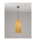 Vena Pendant Ceiling Light Thin Yellow Black E27 1x12W-4