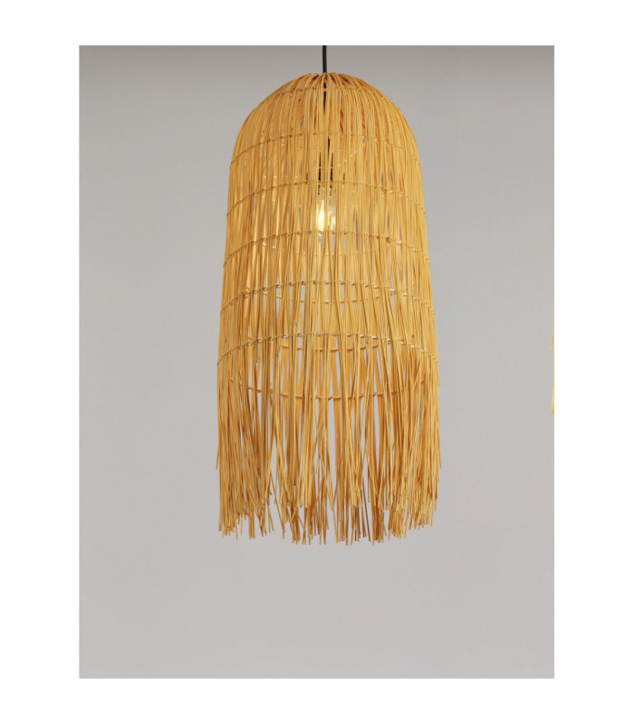 Vena Pendant Ceiling Light Thin Yellow Black E27 1x12W-5