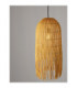 Vena Pendant Ceiling Light Thin Yellow Black E27 1x12W-6
