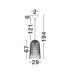 Vena Pendant Ceiling Light Thin Yellow Black E27 1x12W-11