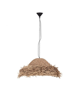 Natu 65cm Dome Pendant Ceiling Light Natural E27 1x12W-1