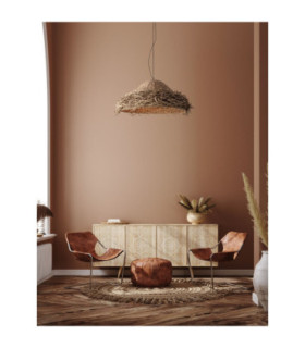 Natu 65cm Dome Pendant Ceiling Light Natural E27 1x12W-2