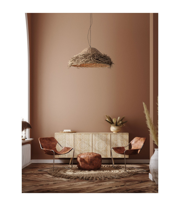 Natu 65cm Dome Pendant Ceiling Light Natural E27 1x12W-2