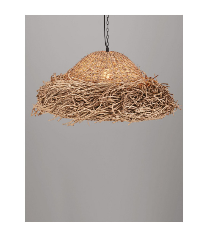 Natu 65cm Dome Pendant Ceiling Light Natural E27 1x12W-5