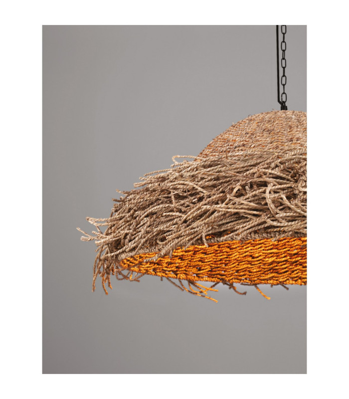 Natu 65cm Dome Pendant Ceiling Light Natural E27 1x12W-6