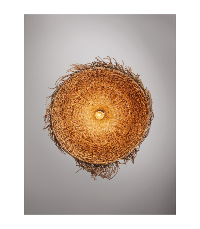 Natu 65cm Dome Pendant Ceiling Light Natural E27 1x12W-7