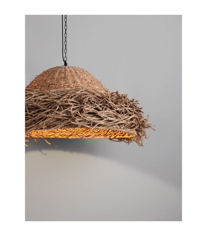 Natu 65cm Dome Pendant Ceiling Light Natural E27 1x12W-8