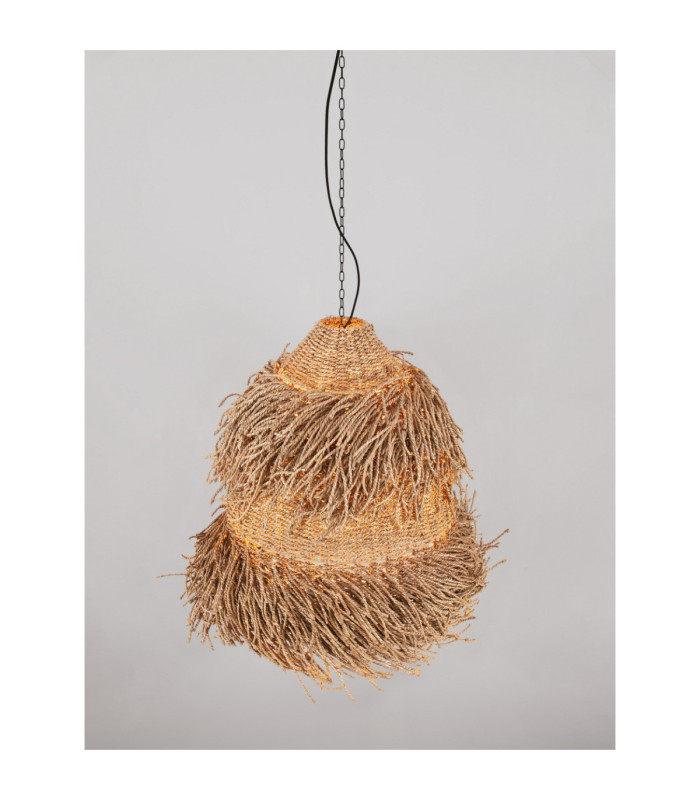 Natu 55cm Dome Pendant Ceiling Light Natural E27 3x12W-5