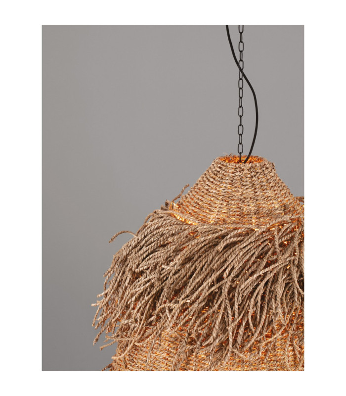 Natu 55cm Dome Pendant Ceiling Light Natural E27 3x12W-6