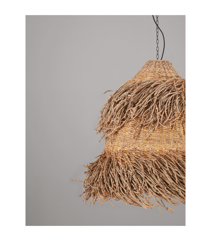 Natu 55cm Dome Pendant Ceiling Light Natural E27 3x12W-7