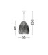 Natu 55cm Dome Pendant Ceiling Light Natural E27 3x12W-9