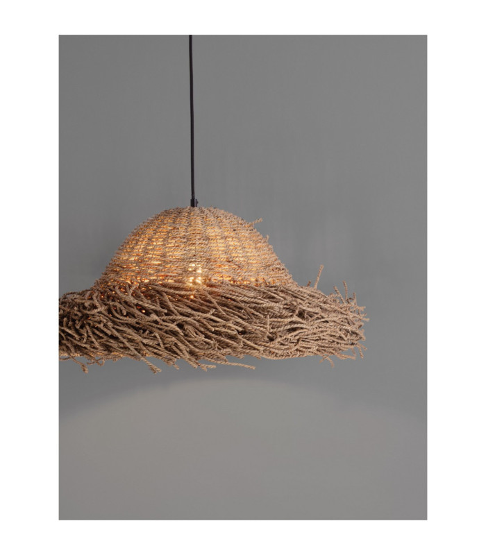 Natu 52.5cm Dome Pendant Ceiling Light Natural E27 3x12W-3