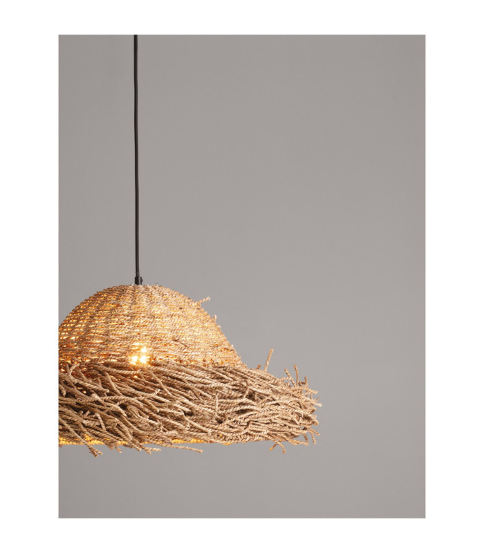Natu 52.5cm Dome Pendant Ceiling Light Natural E27 3x12W-5