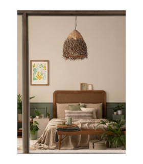 Natu 40cm Dome Pendant Ceiling Light Natural E27 1x12W-2