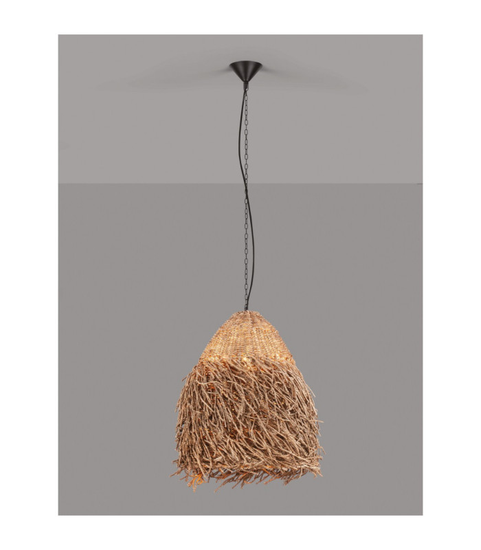 Natu 40cm Dome Pendant Ceiling Light Natural E27 1x12W-3