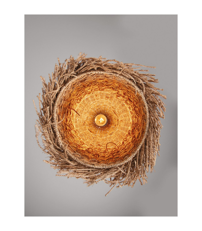 Natu 40cm Dome Pendant Ceiling Light Natural E27 1x12W-7