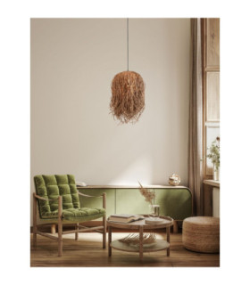 Natu Pendant Ceiling Light Natural E27 1x12W-2