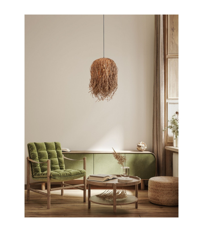 Natu Pendant Ceiling Light Natural E27 1x12W-2