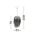 Natu Pendant Ceiling Light Natural E27 1x12W-9