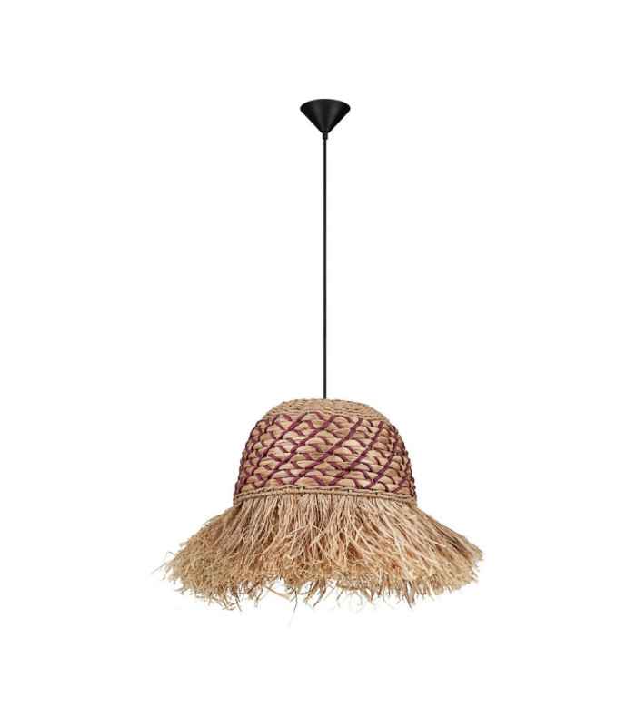 Sorello Dome Pendant Ceiling Light Natural Red Sandy Black E27 1x12W-1