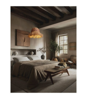 Sorello Dome Pendant Ceiling Light Natural Red Sandy Black E27 1x12W-2