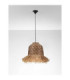 Sorello Dome Pendant Ceiling Light Natural Brown Sandy Black E27 1x12W-3