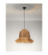 Sorello Dome Pendant Ceiling Light Natural Brown Sandy Black E27 1x12W-4