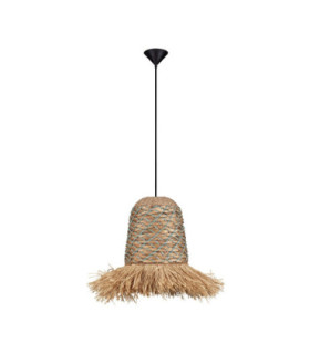 Sorello Dome Pendant Ceiling Light Natural Blue Sandy Black E27 1x12W-1