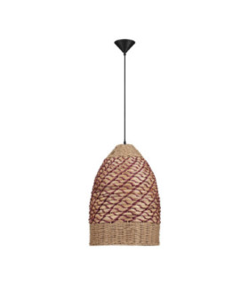 Mapi Dome Pendant Ceiling Light Natural Red Sandy Black E27 1x12W-1